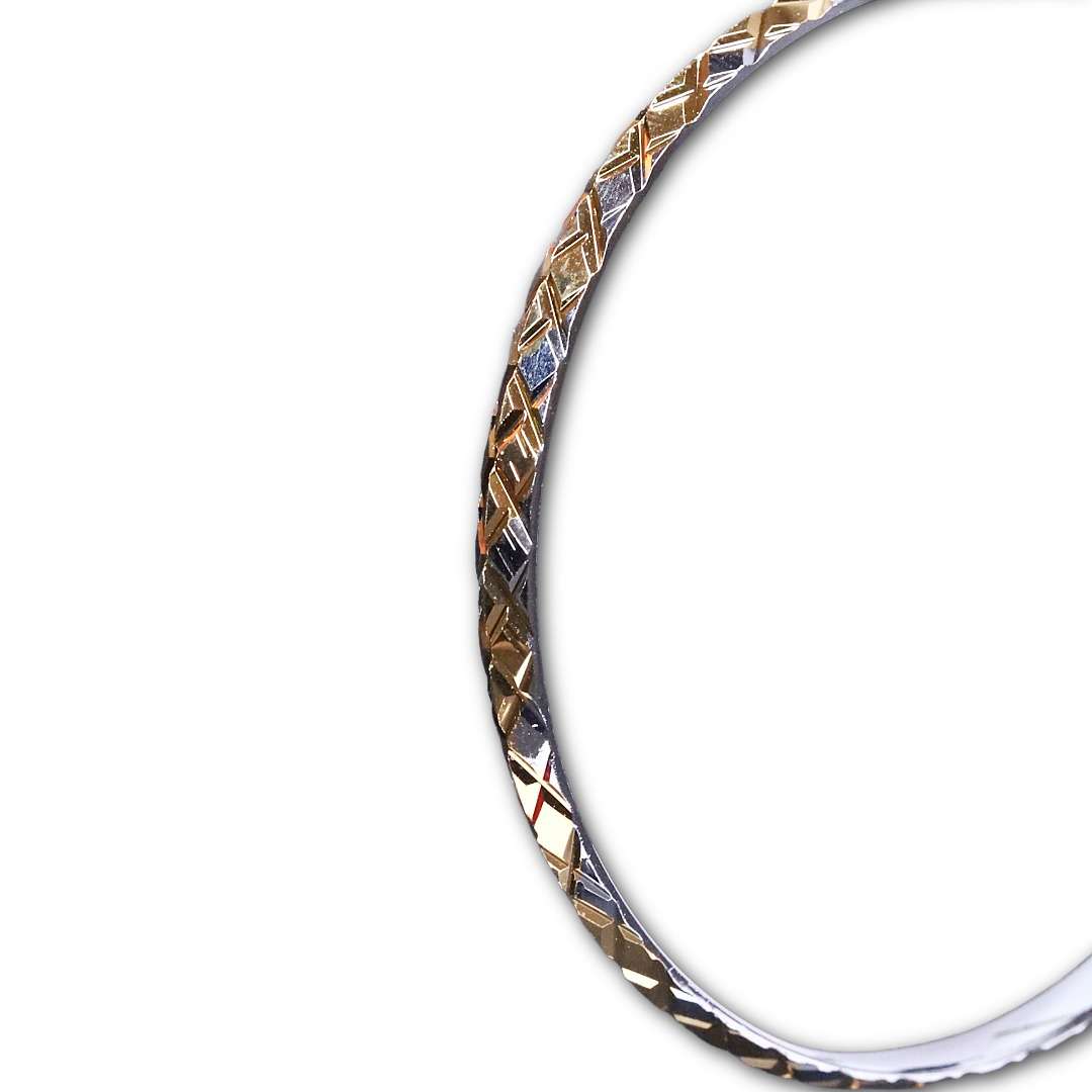 Men’s Gold Plated Kada, (VSNCMK045), S800 Silver. - Image 2
