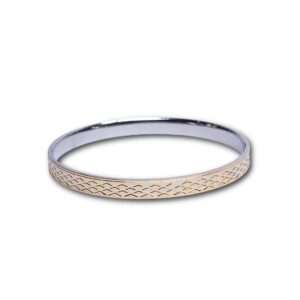 Men’s Gold Plated Kada, (VSNCMK041), S800 Silver.