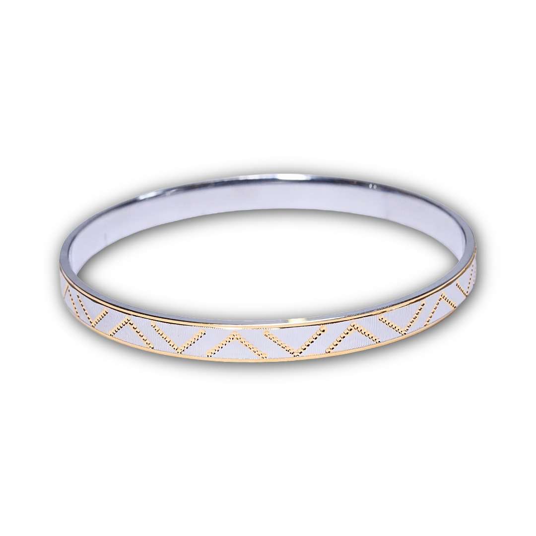 Men’s Gold Plated Kada, (VSNCMK042), S800 Silver.