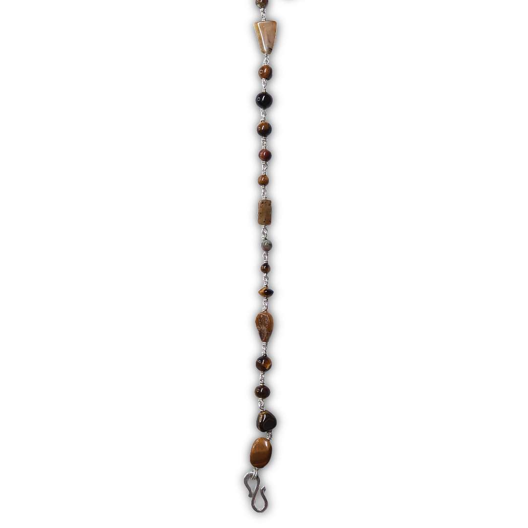 Tiger Eye Beads,(CODE:VSNCGBB010),S800 Silver. - Image 2