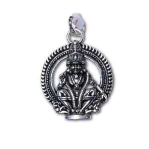 Lord Ayyappan God Locket (CODE: VSNCGL028), God Locket, 925 Sterling Silver.