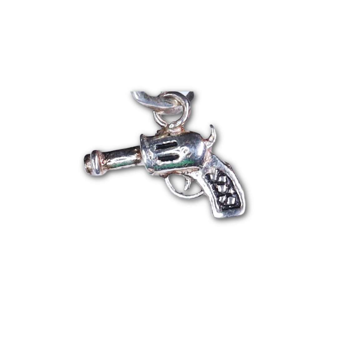 Mens` Gun Locket,(CODE:VSNCML013),S925 Silver