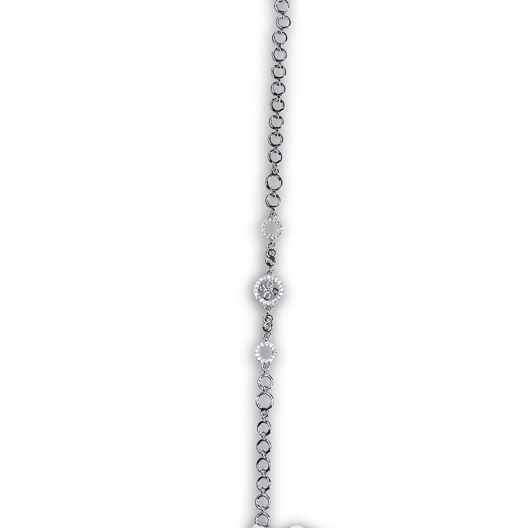 Stoned Bracelet for girls ,(CODE:VSNCGSB020),S800 silver - Image 2