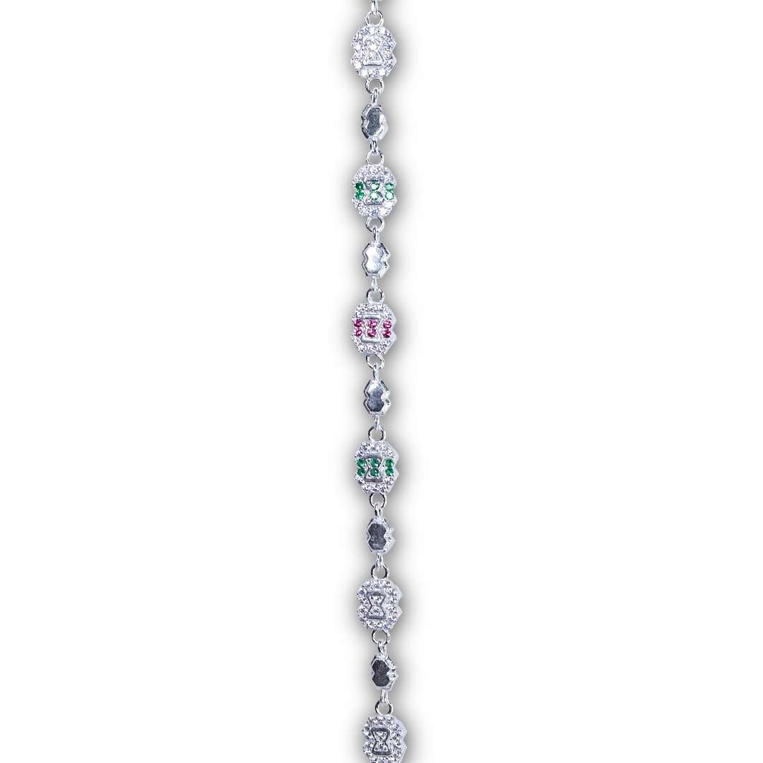 Stoned Bracelet for girls ,(CODE:VSNCGSB012),S800 silver