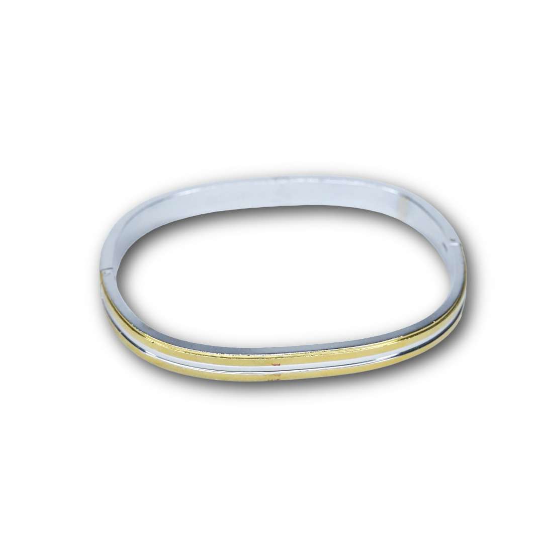 Men’s Gold Plated Kada, (VSNCMK047), 925 sterling Silver. - Image 2