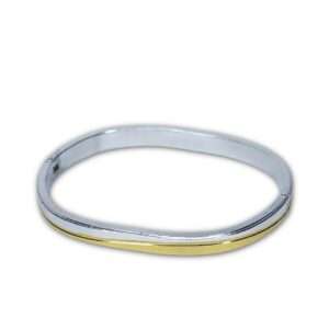 Men’s Gold Plated Kada, (VSNCMK035), 925 sterling Silver.
