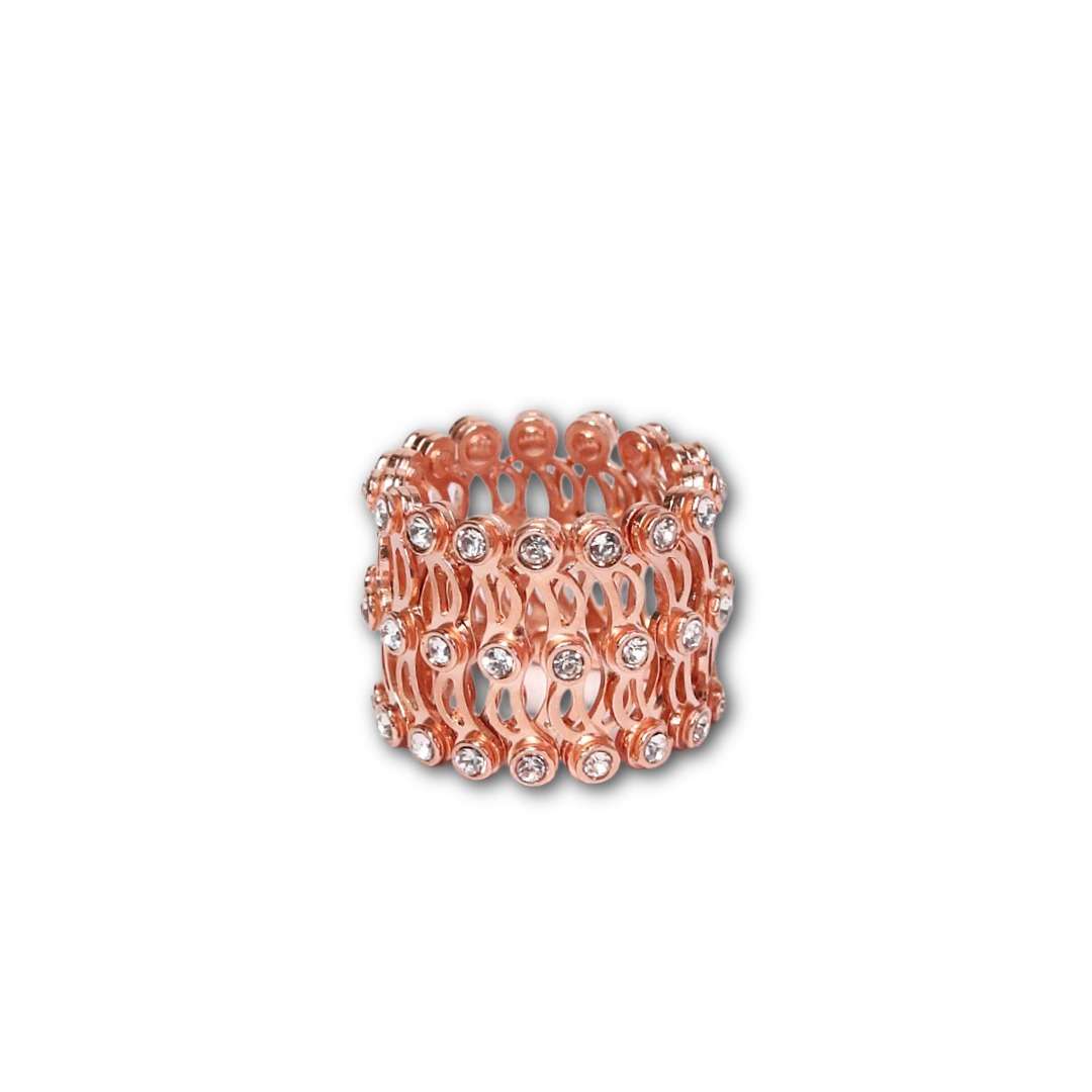 Rose Gold Ring + Bracelet, (CODE: VSNCCB004), 925 Sterling silver.