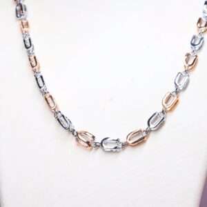 Men’s Chain ,Rose Gold Plated,(CODE :VSNCMC037)S800 Silver