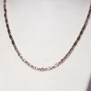 Men’s Chain ,Rose Gold Plated,(CODE:VSNCMC048),S800 Silver