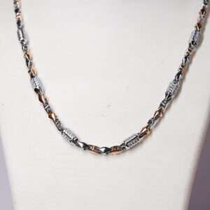 Men’s Chain ,Rose Gold Plated,(CODE:VSNCMC047),S800 Silver