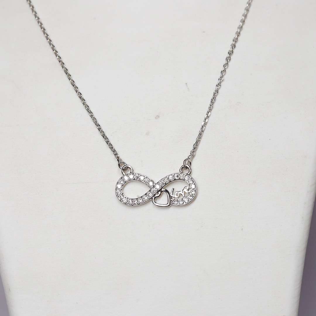 Silver Chain And Locket Set for girls (CODE: VSNCSCS036), 925 Sterling silver.