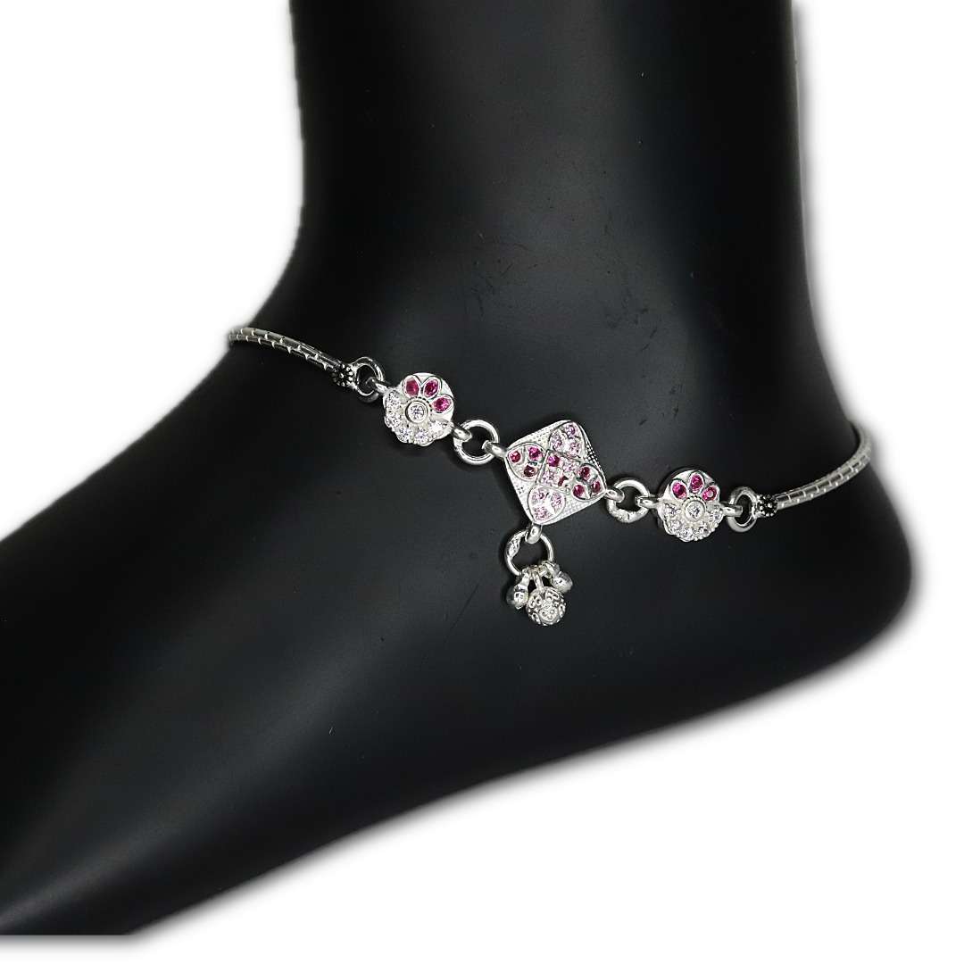Womens Antique Leg Chain, CODE (VSNCLC039), 925 Sterling silver - Image 2