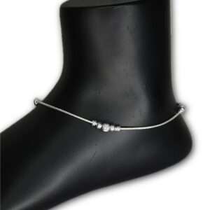 Womens Hanging Leg Chain, CODE (VSNCLC040), 925 Sterling silver.