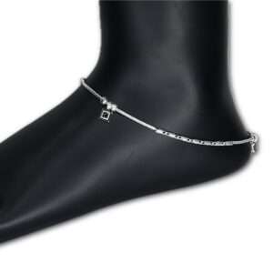 Womens Hanging Leg Chain, CODE (VSNCLC043), 925 Sterling silver.