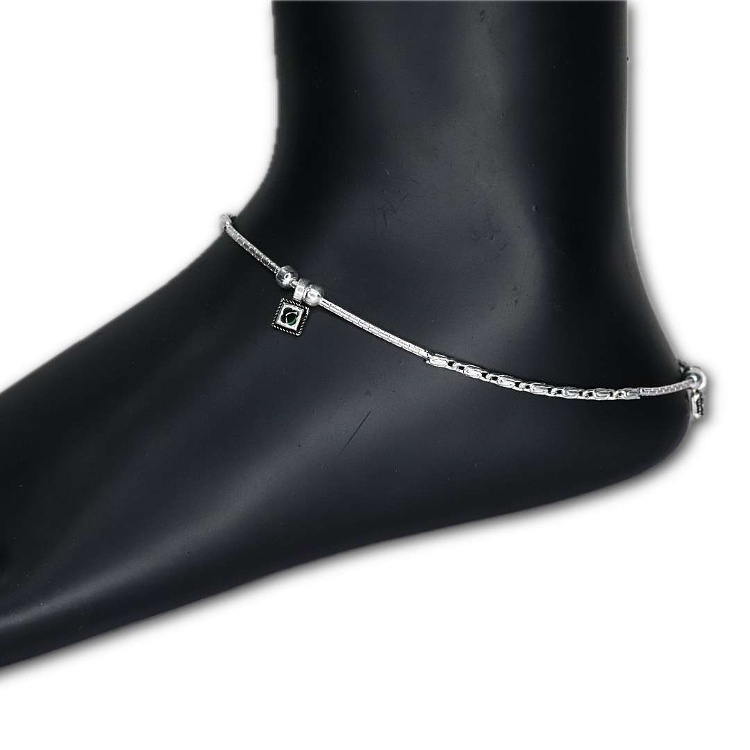 Womens Hanging Leg Chain, CODE (VSNCLC043), 925 Sterling silver.