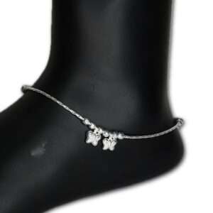 Womens Rope Leg Chain, CODE (VSNCLC042), 925 Sterling silver.