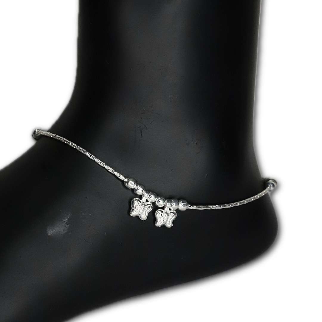 Womens Rope Leg Chain, CODE (VSNCLC042), 925 Sterling silver.