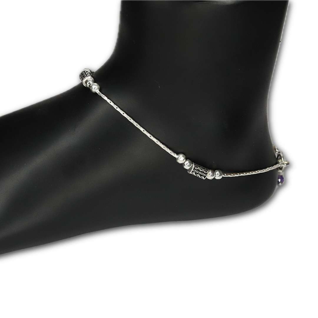 Womens Hanging Leg Chain, CODE (VSNCLC041), 925 Sterling silver.