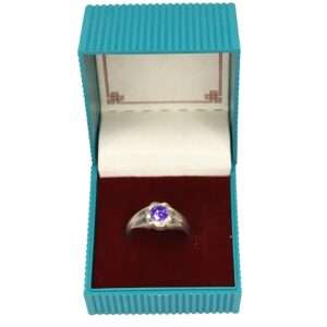 Cz Gem Stone Ring, (CODE : VSNCGSR009) , 925 Sterling Silver .