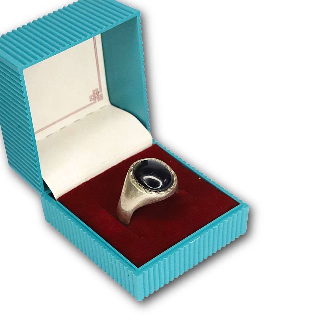 Cz Gem Stone Ring, (CODE : VSNCGSR008), Colour Black, 925 Sterling Silver . - Image 2