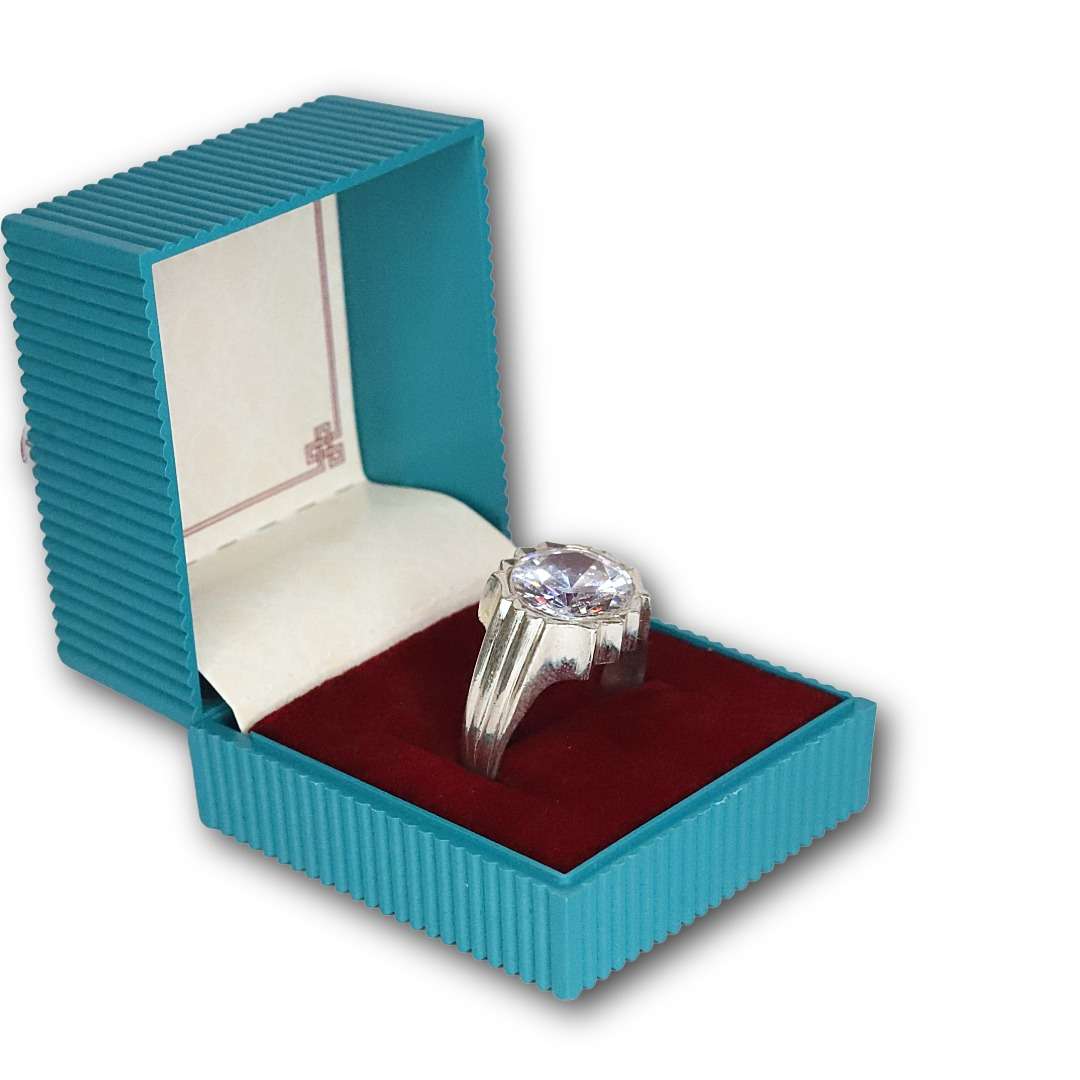 Cz Gem Stone Ring, (CODE : VSNCGSR019), Colour White, 925 Sterling Silver. - Image 2