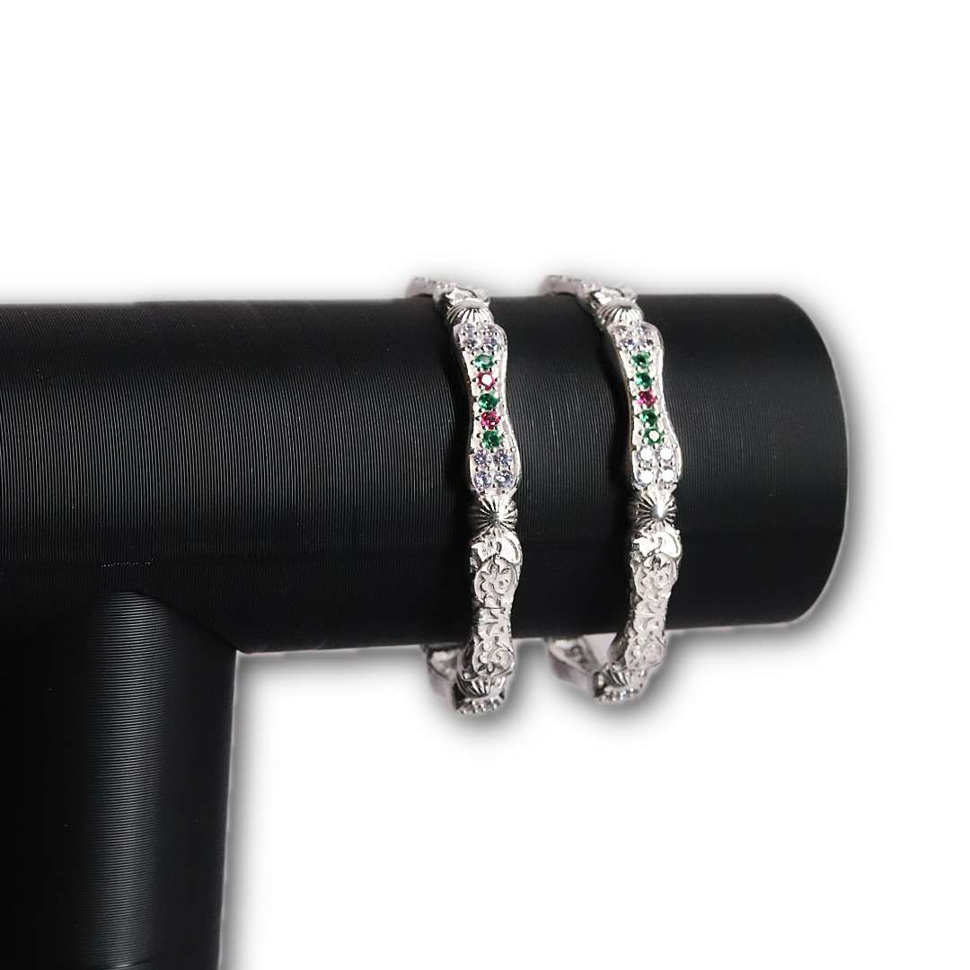 Girl Baby ` Bangle,(CODE:VSNCBBANGLE003)S 800 Silver - Image 2